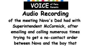 Audio Recording of the meeting Nova's Dad had with Superintendent McCormick